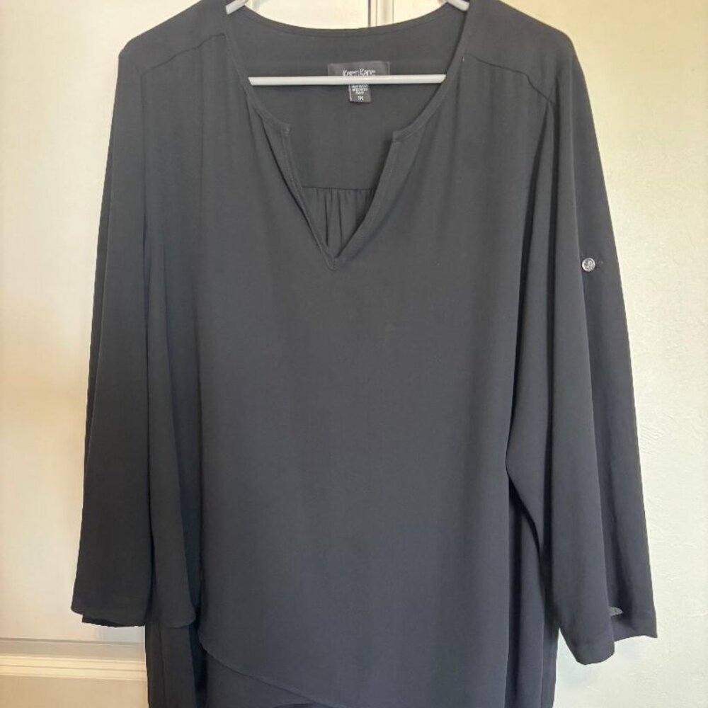 Karen Kane Black Blouse